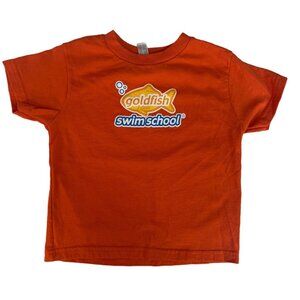 Rabbit Skins Goldfish Swim School Kids T-Shirt Orange Kids Size 4